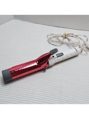 Conair Curling Iron CD150C 1.5" Barrel Big Curls Jumbo Pink White Works Vintage